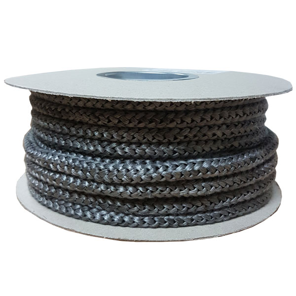 Black Soft Thermal Fire Rope 12mm 25 Metre Roll