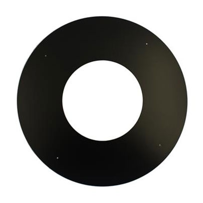 Sflue - 125mm - Trim Collar 90 Degrees - Black (175mm Actual Diameter) (2108505B)