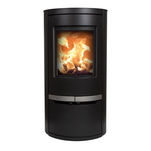 MI Fires Ovale  LD - Low with Door - Wood Burning Stove 5kW - EcoDesign Ready
