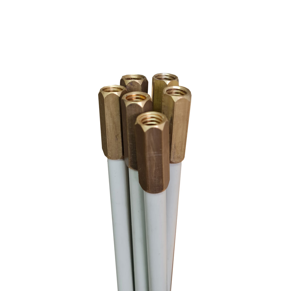 Premium Chimney Sweeping Rod - Flexible Nylon - 2 Metre - Pack of 6
