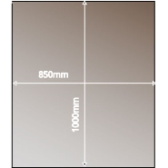 Glass Hearth - Rectangular - Smoked (249-53153)