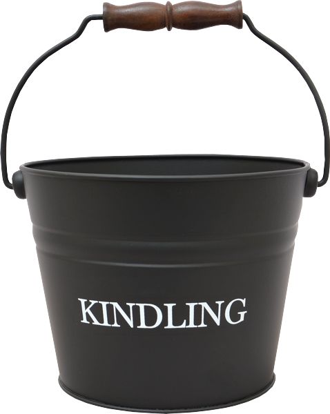 Small Kindling Bucket - Black