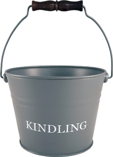 Small Kindling Bucket - Grey