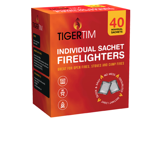 Tiger Tim Fire Lighters Winter Pack (8 Boxes)
