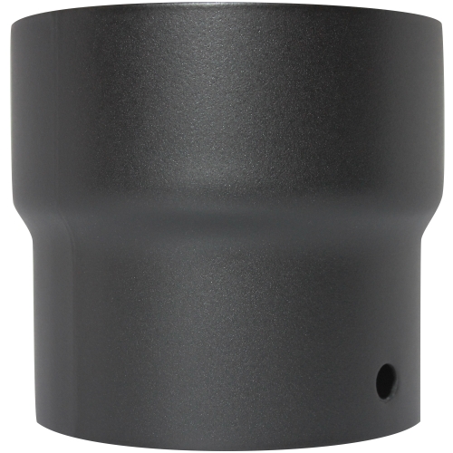 Vit Smooth - 125mm - Stove Adaptor - Matt Black (67-125-001)