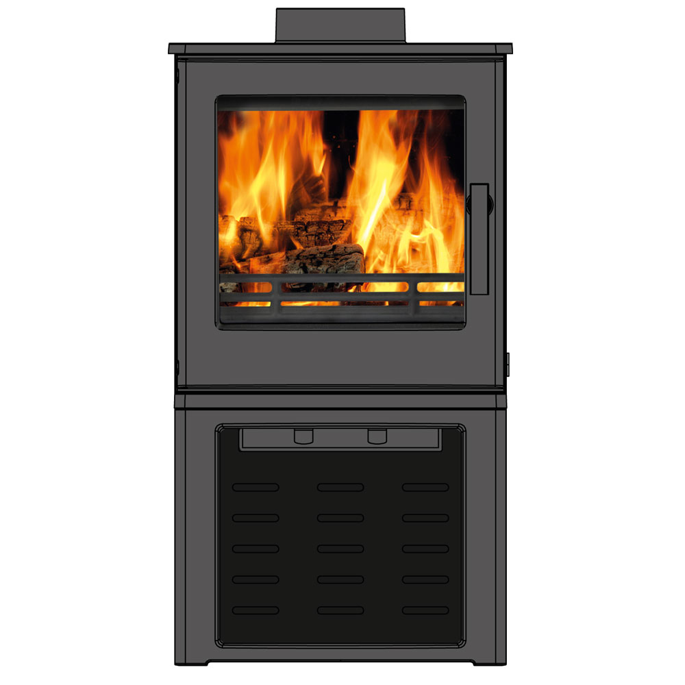  Woodpecker WP4 LS Woodburning Stove 4.3kW - EcoDesign Ready