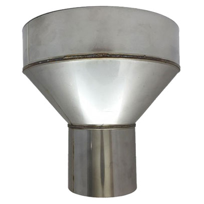 External Clay Liner Adaptor - 9 inch Clay Liner to 6 inch Spigot (28-150-EXT225)