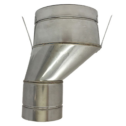 75mm Offset Internal Clay Liner Adaptor - 8 inch Clay Liner to 5 inch Spigot (28-125-INT075)
