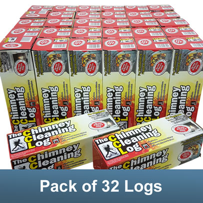 Chimney Cleaning Log - Pack of 32 Logs