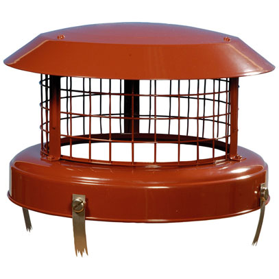 Colt High Top Birdguard - Aluminium - Solid Fuel - Terracotta