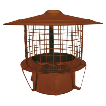 Multi Fuel Liner Pot Hanging Cowl - 200mm - Terracotta (20-200-PHCMT)