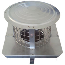 Square Base Suspending Cowl - 200mm - Stainless (20-200-SPHCM)