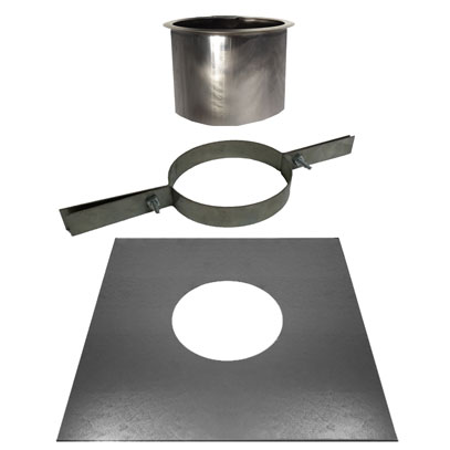 Chimney Liner Top Plate Top Clamp Top Sleeve - 175mm