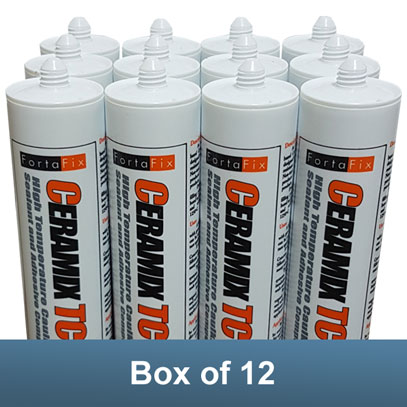 Fortafix Ceramix - Caulking Compound 1250 Degrees C - 300ml - Box of 12