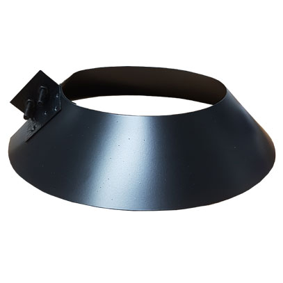 Sflue - 150mm - Storm Collar - Black (200mm Actual Diameter) (70123409B)