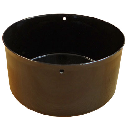 Stove Pipe - 100mm - Soot Box - Gloss Black