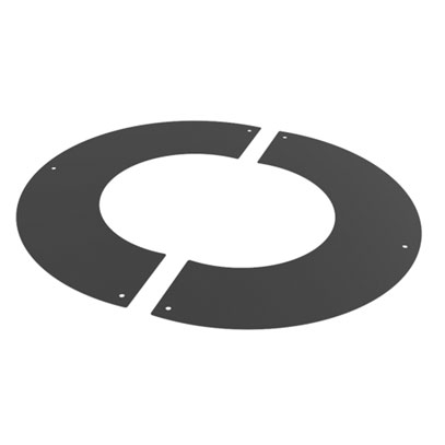 KWPro - 125mm - Round Finishing Plate 90 Degrees - Black (175mm Actual Diameter) (58-125-117)