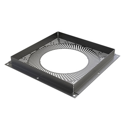 KWPro - 100mm - Ventilated Firestop Plate - Black (30-100-073)