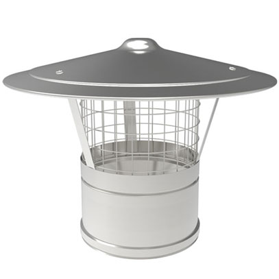 KWPro - 175mm - Rain Cap with Mesh (2-175-112)