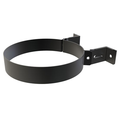 KWPro - 125mm - Wall Support 50mm-80mm - Black (55-125-051)